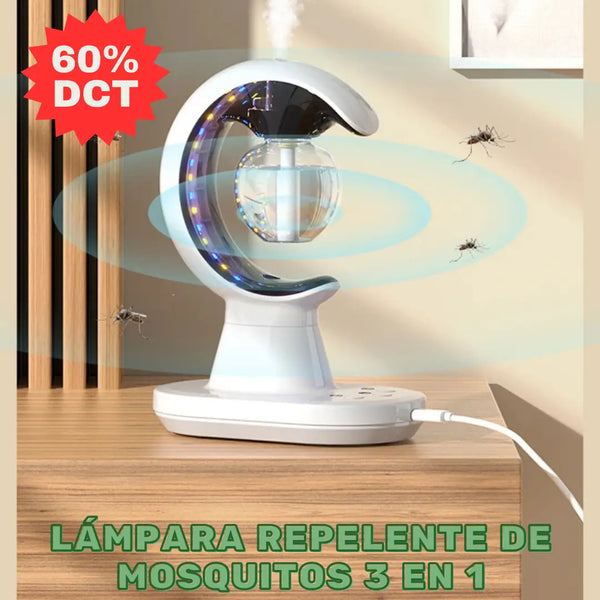 LÁMPARA REPELENTE DE MOSQUITOS 3 EN 1