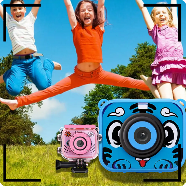 CÁMARA DIGITAL PARA NIÑOS RESISTENTE AL AGUA ¡MOMENTOS ÉPICOS, FOTOS INCREÍBLES!
