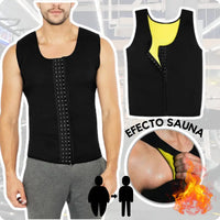 CHALECO CON BROCHES EFECTO SAUNA EN NEOPRENO - ThermoFit®