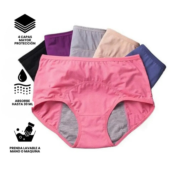 PANTY ANTIFUGAS INCONTINENCIA - COMBO X 2