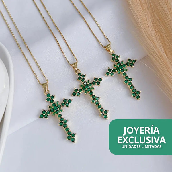 CADENA CRUZ ESMERALDA