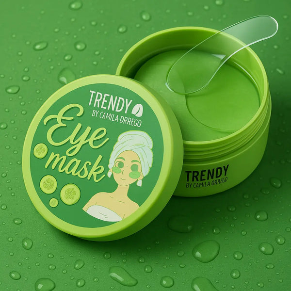 MASCARILLA DE HIDROGEL PARA OJOS CON PEPINO TRENDY®