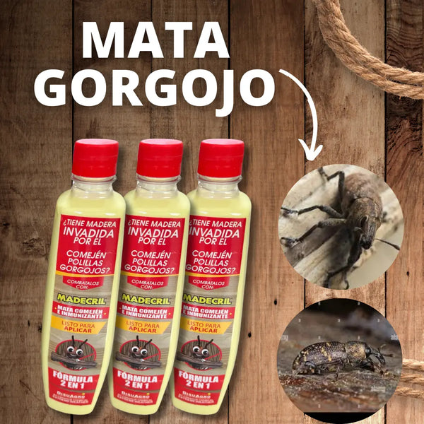 MATA COMEJÉN ¡DEJARA TU MADERA COMO NUEVA!