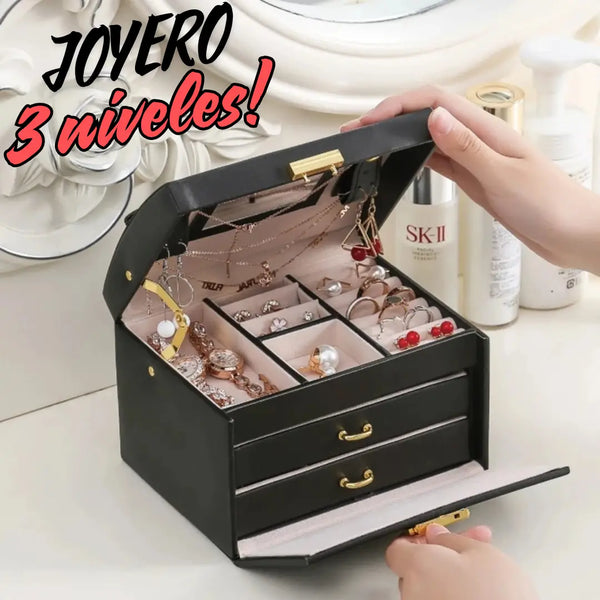 JOYERO 3 NIVELES ¡TODO EN ORDEN!