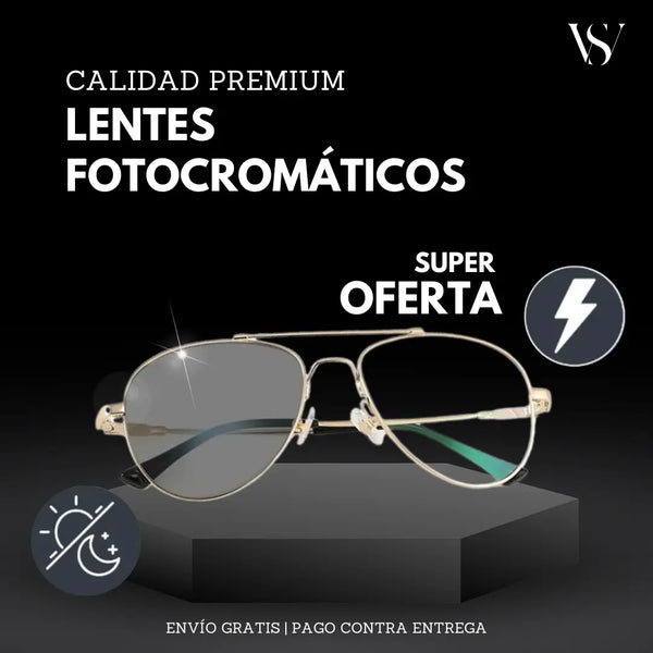 LENTES FOTOCROMÁTICOS (INCLUYE ESTUCHE DE CUERO)