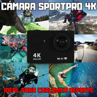 Camara SportPro 4K ® - Siente la aventura, captura la emoción