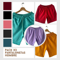 Combo Pantalonetas Hombre X3