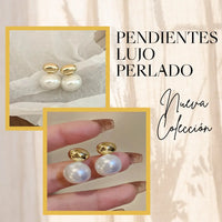 PENDIENTES LUJO PERLADO ¡DISEÑO ÚNICO!