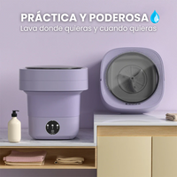 Lavadora portátil y plegable