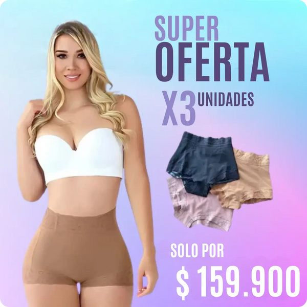 PANTY LEVANTA COLA ¡SUPER OFERTA X3 UNIDADES!
