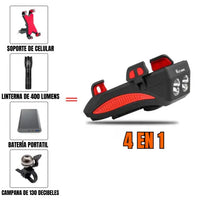SOPORTE PARA CELULAR 4 EN 1 PRO®- Transforma tus rutas en experiencias excepcionales.