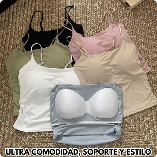 BLUSA CON BRASIER INCORPORADO