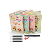 CUADERNO MÁGICO (Set de 4 Cuadernos + Lapicero Mágico + 10 Tintas Cambiables)