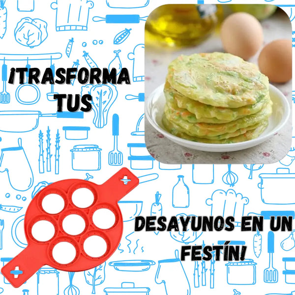 MOLDE PARA PANCAKES Y HUEVOS ¡COCINA PERFECTO!