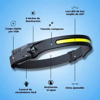 LINTERNA LED FRONTAL