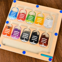 Laberinto magnético Kletshuts™ - Laberinto de colores y números