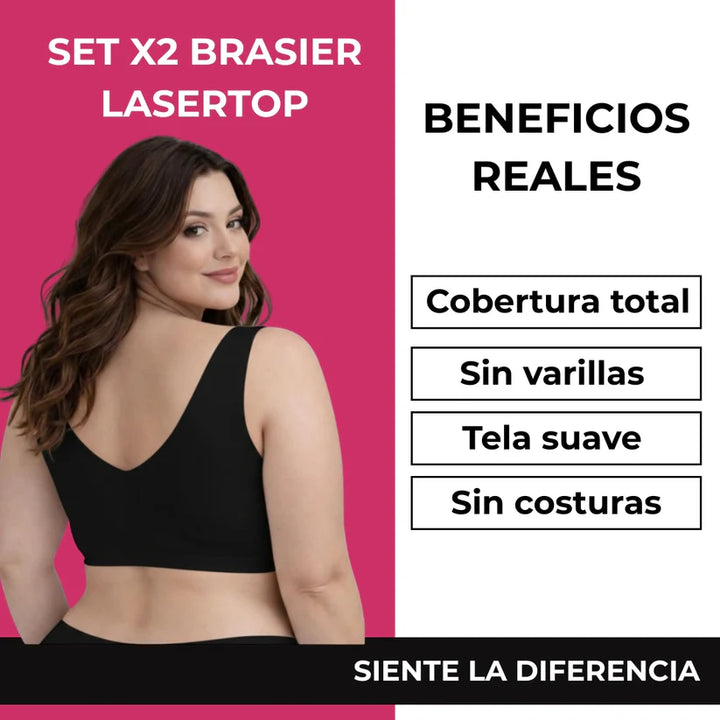 Set x2 Brasier ComfortLift™ -  Olvida los broches y las marcas