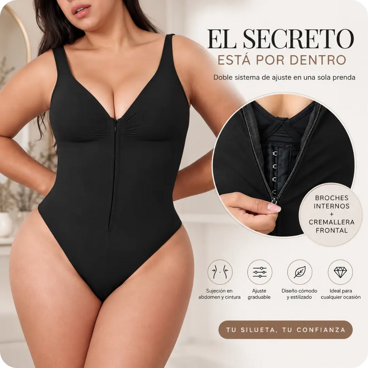 BODY DOBLE MOLDEO™ | Doble Moldeo Broches internos + cremallera frontal