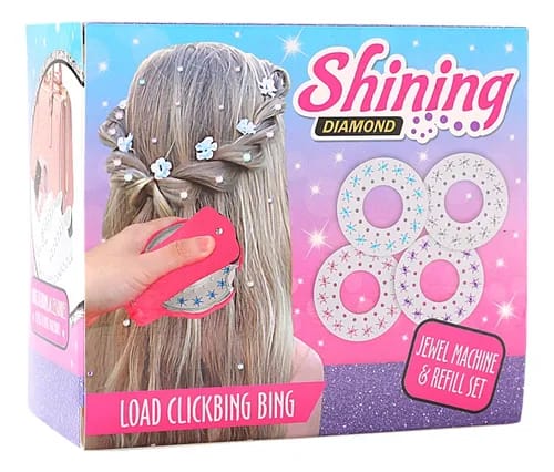 SET REPUESTOS Y MAQUINITA BRILLO CABELLO NIÑAS
