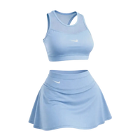 🩷CHICA FIT - Conjunto Deportivo Mujer – Top + Falda Short Integrado