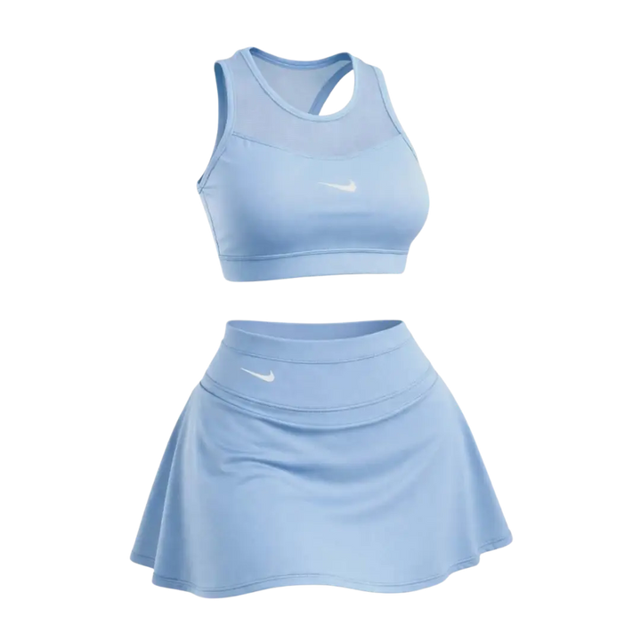 🩷CHICA FIT - Conjunto Deportivo Mujer – Top + Falda Short Integrado