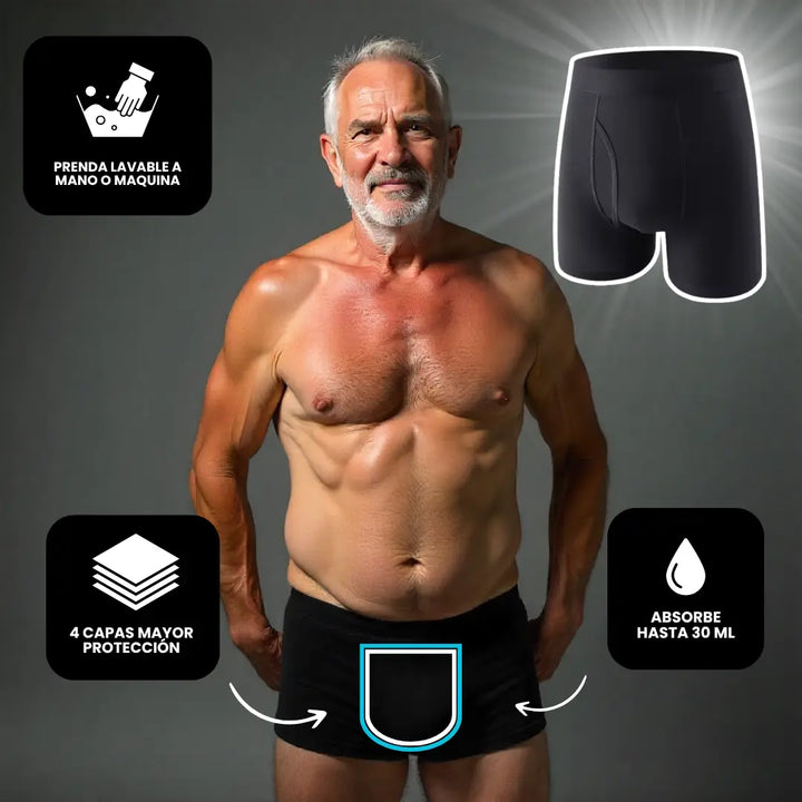 Boxer Antifugas Masculino | Seguridad sin vergüenza