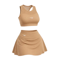 🩷CHICA FIT - Conjunto Deportivo Mujer – Top + Falda Short Integrado