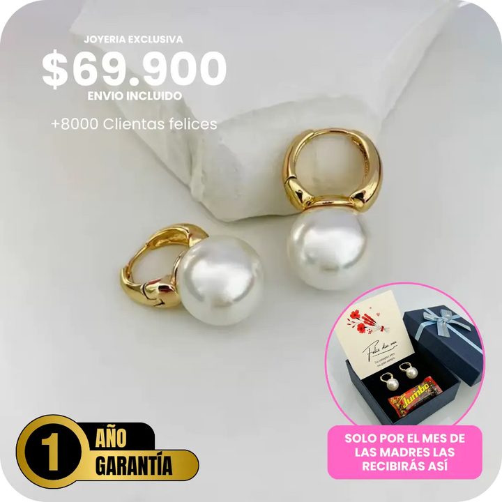 CANDONGAS PERLAS BLANCAS ® ¡UN BRILLO UNICO! ✨💎