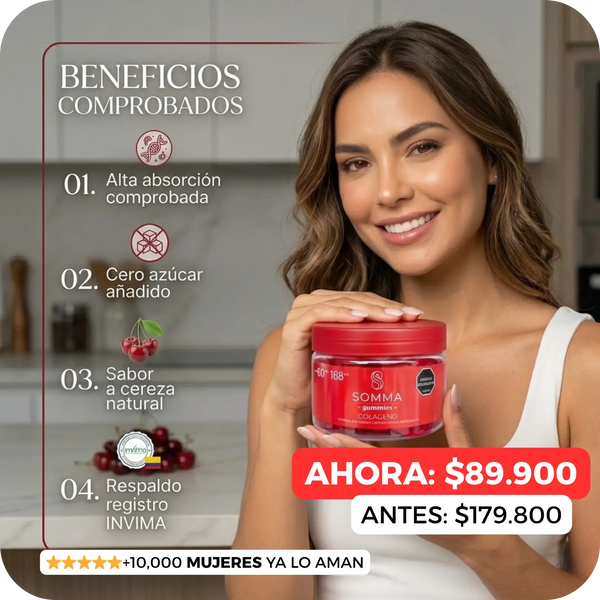 GOMAS COLAGELO HIDROLIZADO - SOMMA🍒