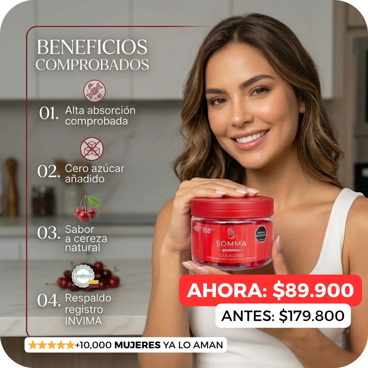 GOMAS COLAGELO HIDROLIZADO - SOMMA🍒