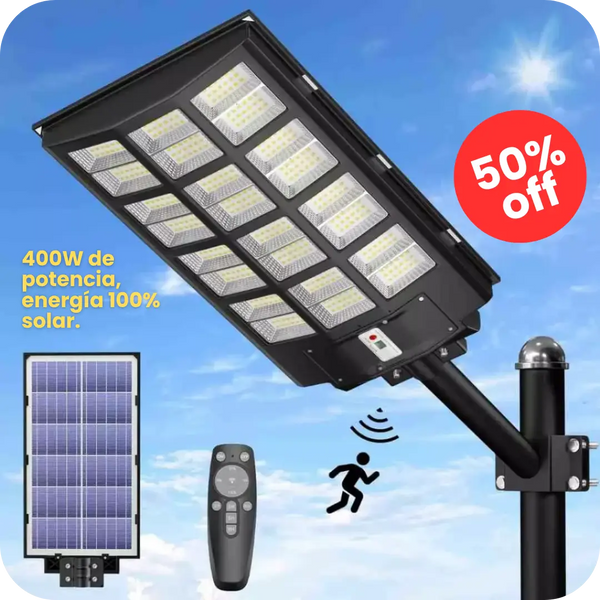 SolarLux Pro® - LÁMPARA LED SOLAR 400W
