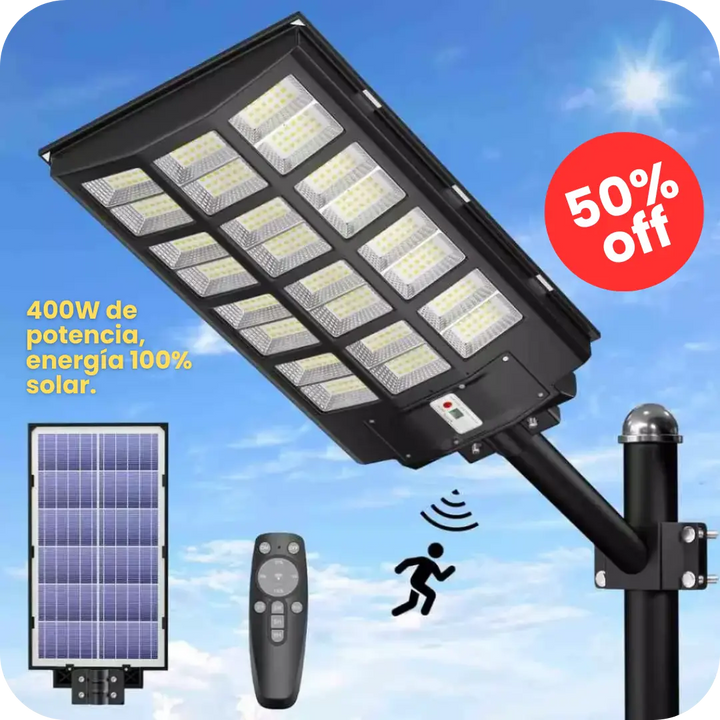 SolarLux Pro® - LÁMPARA LED SOLAR 400W