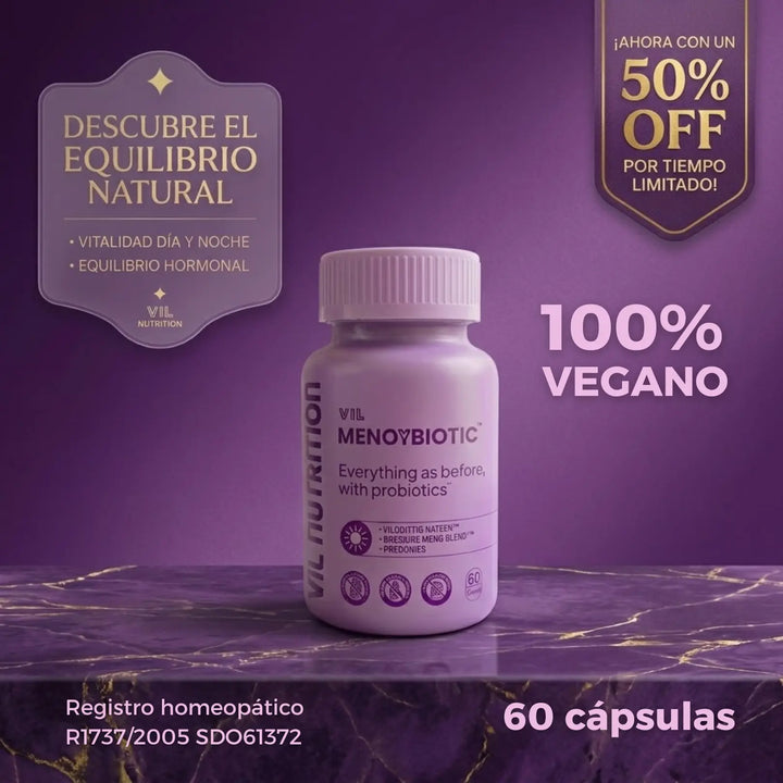 VIL MENOY BIOTIC 60 cápsulas veganas
