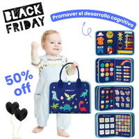 Tablero de actividades Kletshuts™: Tablero de actividades Montessori desarrollo de la motricidad fina y sensibilidad sensorial