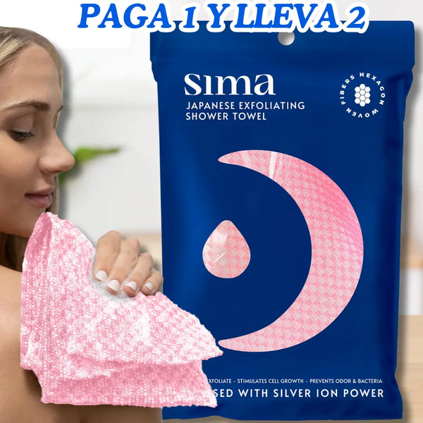 TOALLA EXFOLIANTE ANTIBACTERIANA DermaGlow™