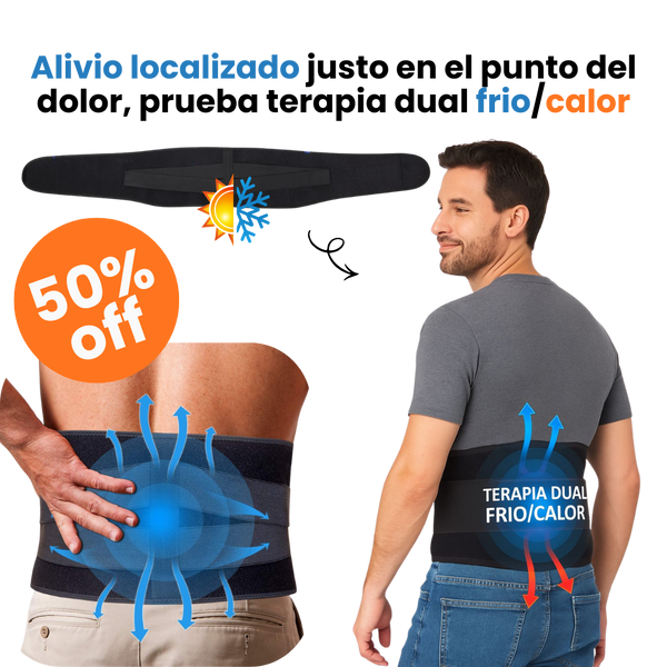 FAJA TERAPIA DUAL FRIO/CALOR - Siente el alivio instantaneo