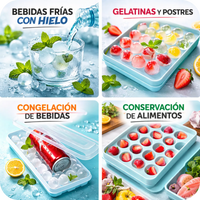 🧊 ICEPOP 3D® MOLDE PARA HIELO - Más hielo. Menos espacio. Cero derrames.