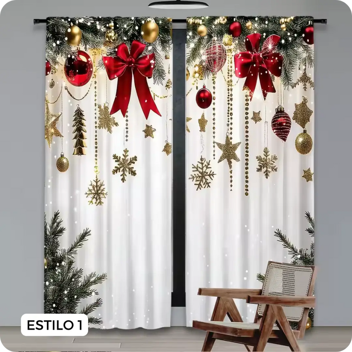 CORTINA AMERICANA NAVIDEÑA