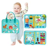 Tablero de actividades Kletshuts™: Tablero de actividades Montessori desarrollo de la motricidad fina y sensibilidad sensorial