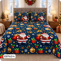NAVÉLIA™ – Sábanas Navideñas para Cama Doble