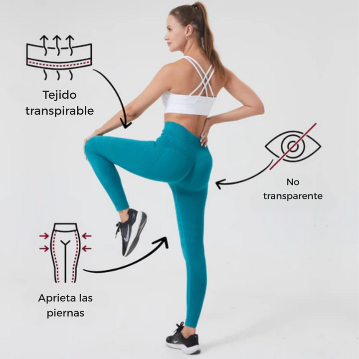 LEGGINGS ANTICELULITIS + OBSEQUIO TOP DEPORTIVO