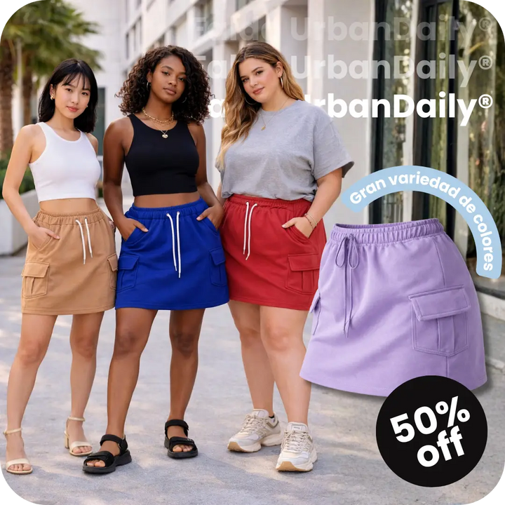 🖤 Falda UrbanDaily® - Comodidad que se adapta a tu día