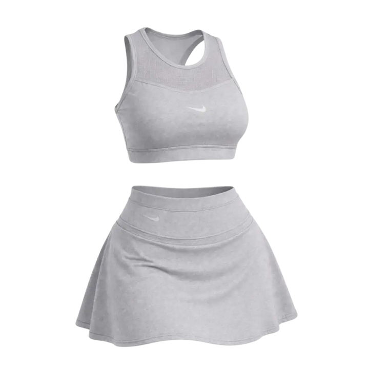 🩷CHICA FIT - Conjunto Deportivo Mujer – Top + Falda Short Integrado