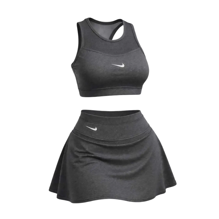 🩷CHICA FIT - Conjunto Deportivo Mujer – Top + Falda Short Integrado