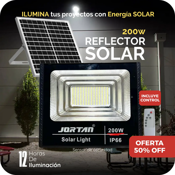 REFLECTOR SOLAR 200W JORTAN®