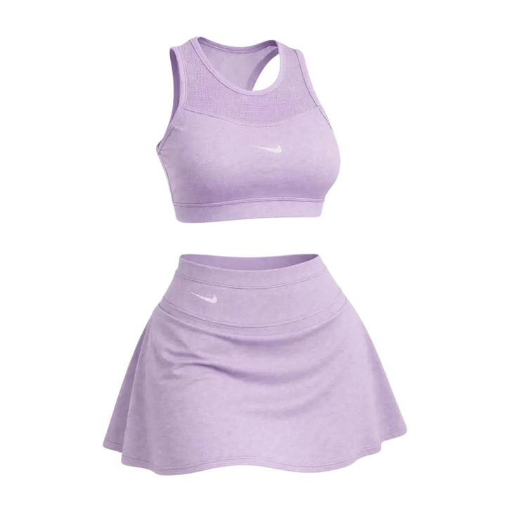 🩷CHICA FIT - Conjunto Deportivo Mujer – Top + Falda Short Integrado