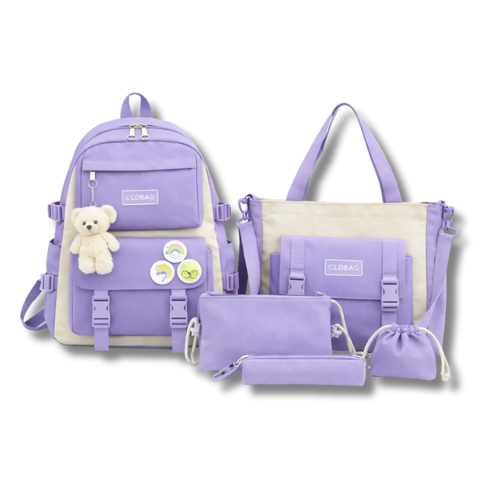 MOCHILA 5-PACK® - Un solo set. Todo tu día organizado 5 en 1🎒