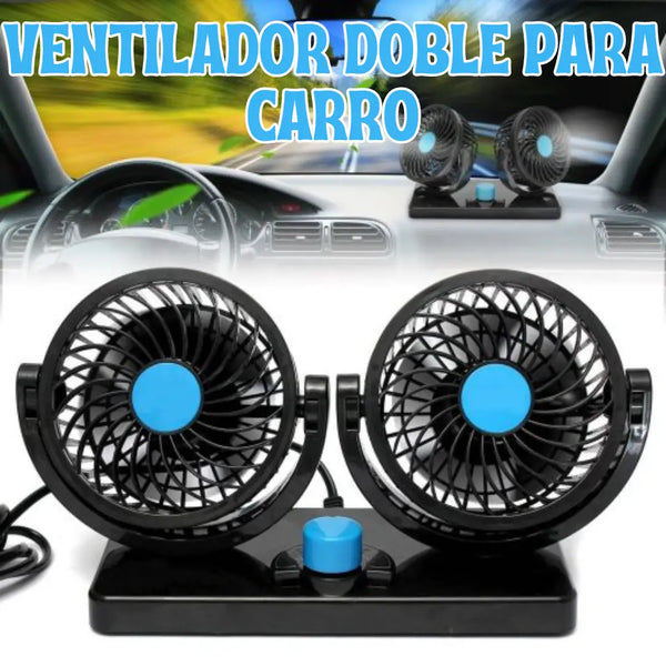 Ventilador Doble Para Carro ® Calor Afuera, Frescura Adentro