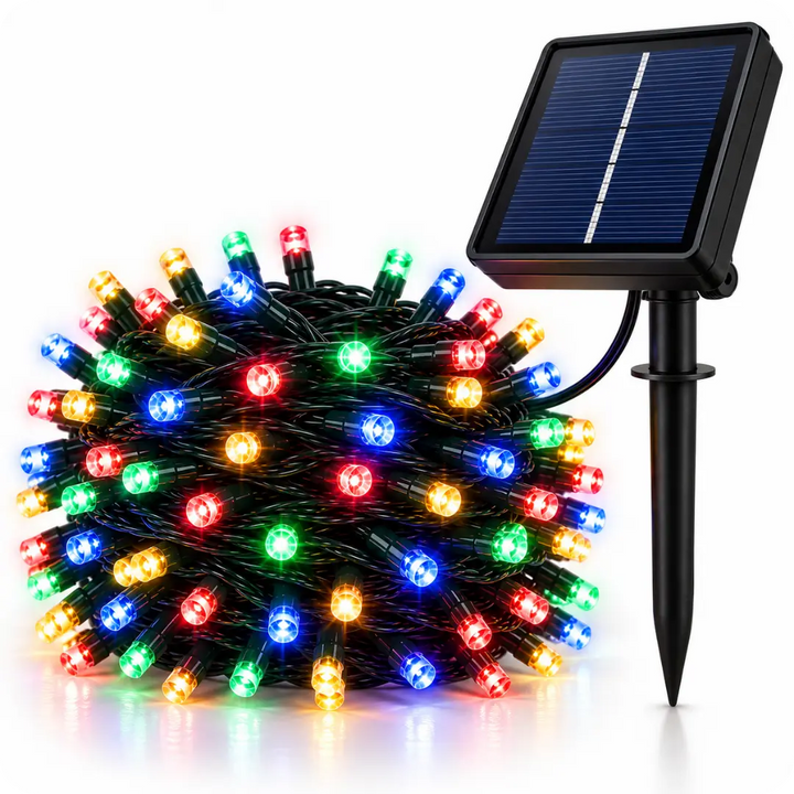 ☀️ LUMINOEL™  Luces Navideñas Solares 100 LED 10 metros