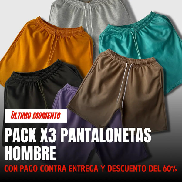 Combo Pantalonetas Hombre X3